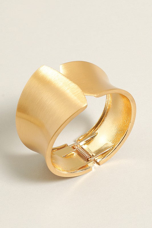 Hinged Cuff Statement Bracelet