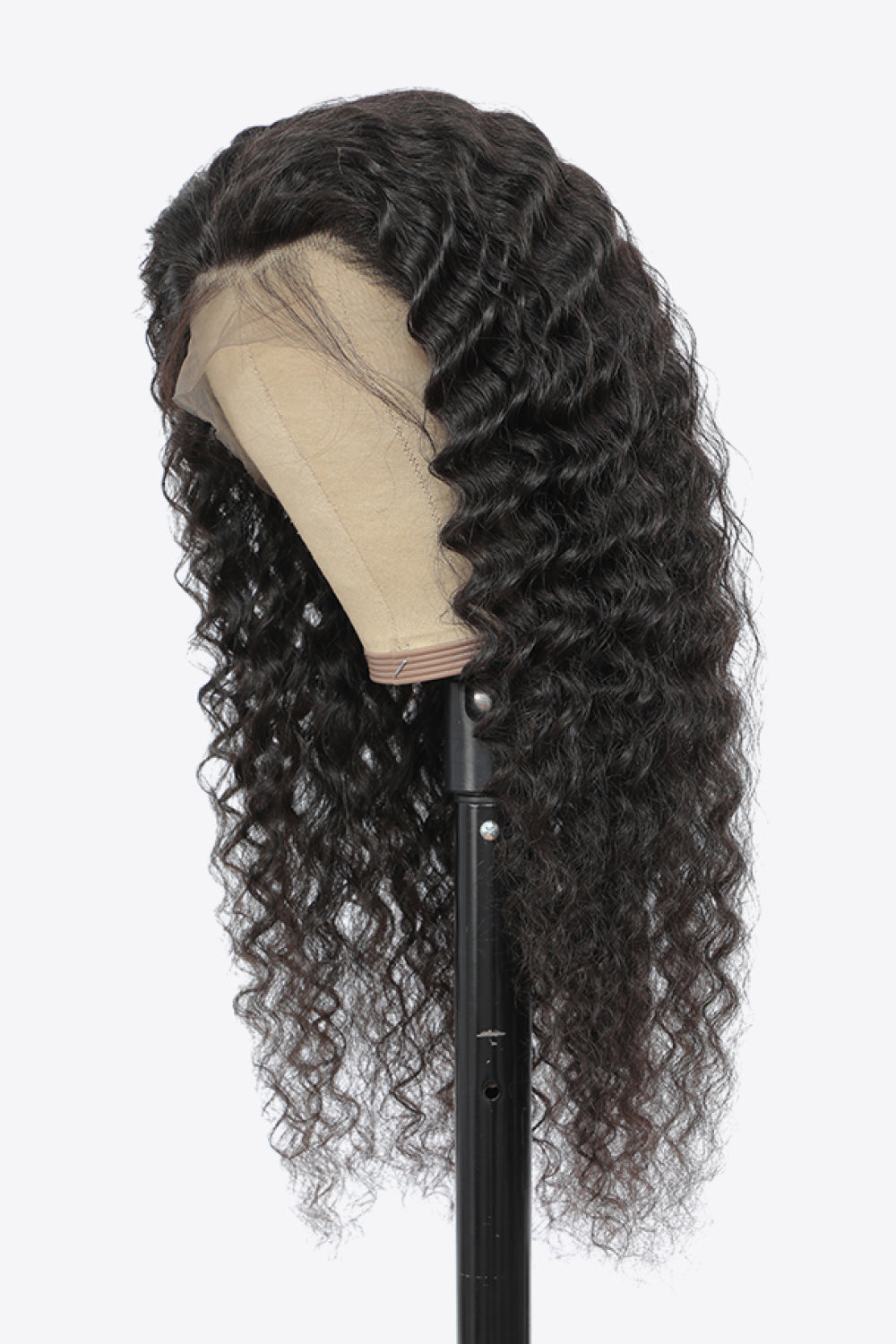 20” 13x4“ Lace Front Wigs Human Hair Curly Natural Color 150% Density by TC
