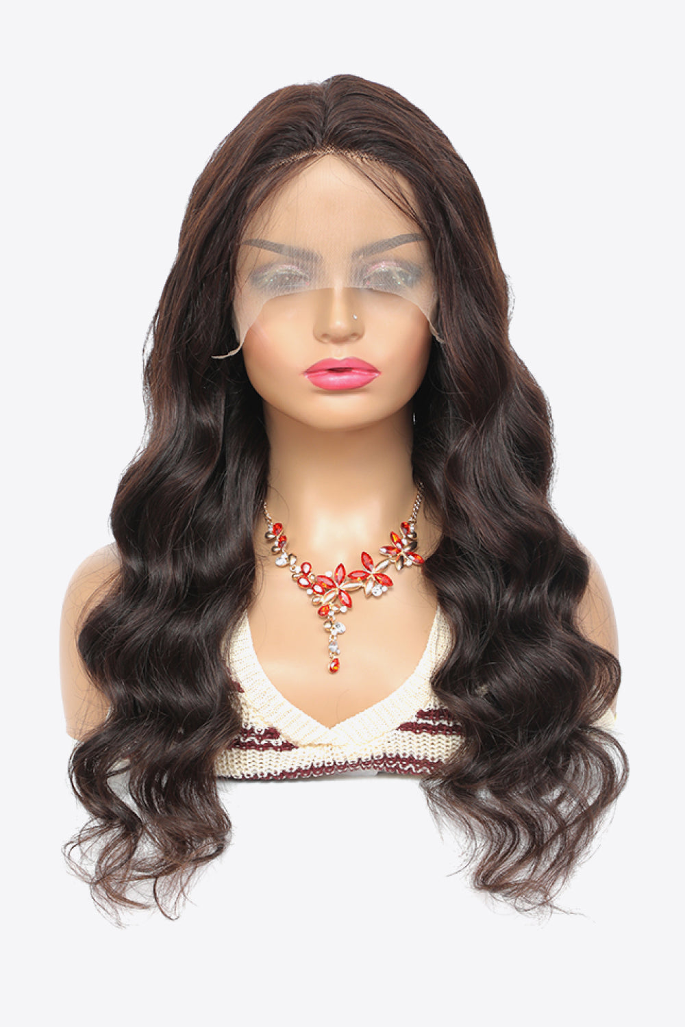 20" 13x4 Lace Front Wigs Body Wave Human Virgin Hair Natural Color 150% Density by TC